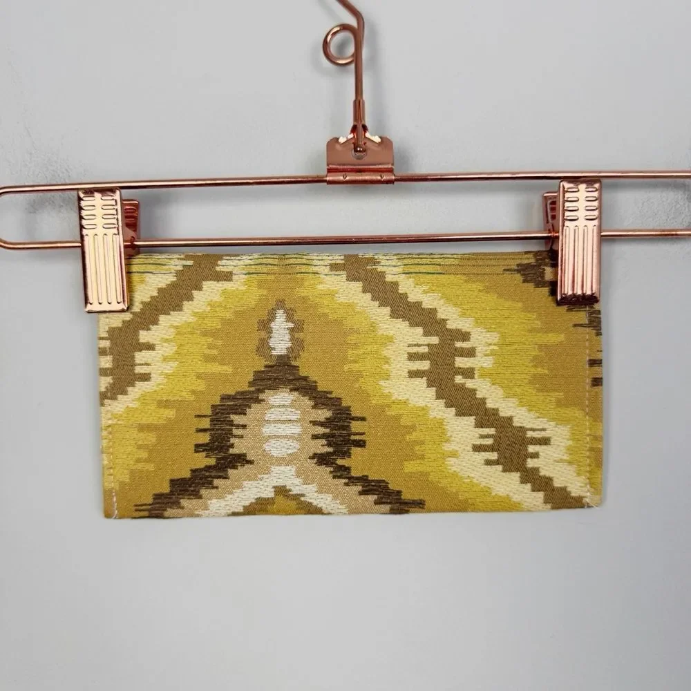 MAUI BLING | NEW Hand Embellished Pouch Southwestern Print Rhinestone Button